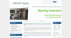 Desktop Screenshot of cabinetvision.cz