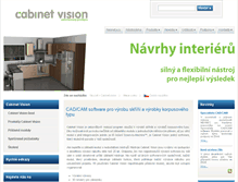 Tablet Screenshot of cabinetvision.cz