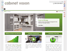 Tablet Screenshot of cabinetvision.com