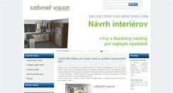 Desktop Screenshot of cabinetvision.sk