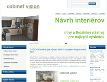 Tablet Screenshot of cabinetvision.sk